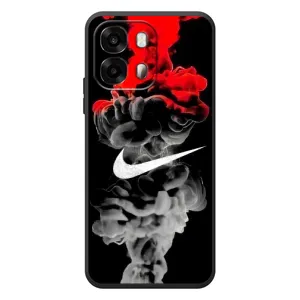 Силиконовый Чехол на OPPO A6s с картинкой Nike (Nike дым)