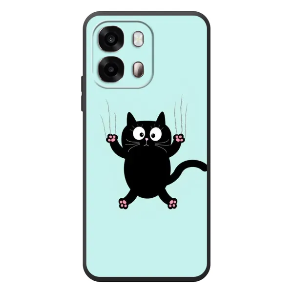Чехол с рисунком «Падающий кот» для OPPO A6s