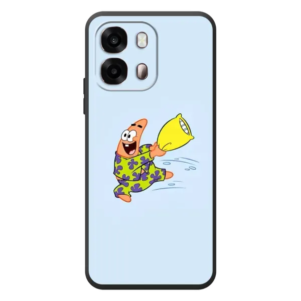Чехол с рисунком «Патрик с подушкой» для OPPO A6s Чехол с рисунком «Патрик с подушкой» для OPPO A6s