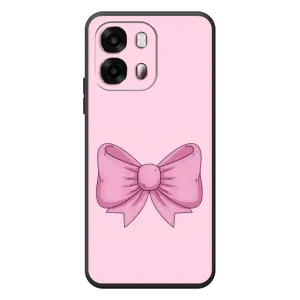 Чехол банты для OPPO A6s (Розовый бантик)