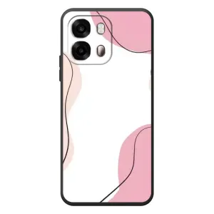 Чехол цветочный дизайн для OPPO A6s (Розовый фон)