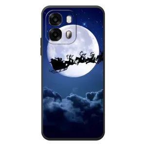 Чохол Санта Клаус для OPPO A6s (Санта - місяць)