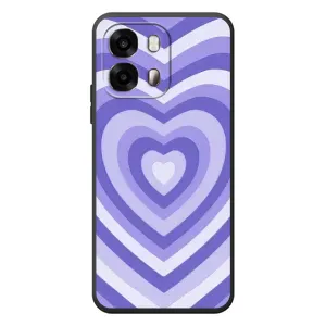 Чохли з тематикою "Маленькі Сердчеки" на OPPO A6s (Серце фіолет)