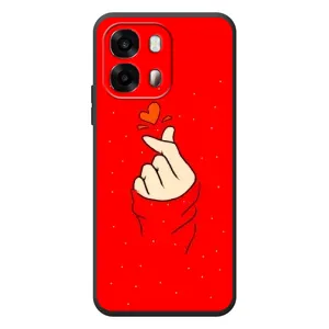 Чохол (Знак сердечка) для OPPO A6s (Сердечко на червоному)