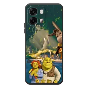 Печатный чехол с принтом Шрек для OPPO A6s (Шрек и Фиона)