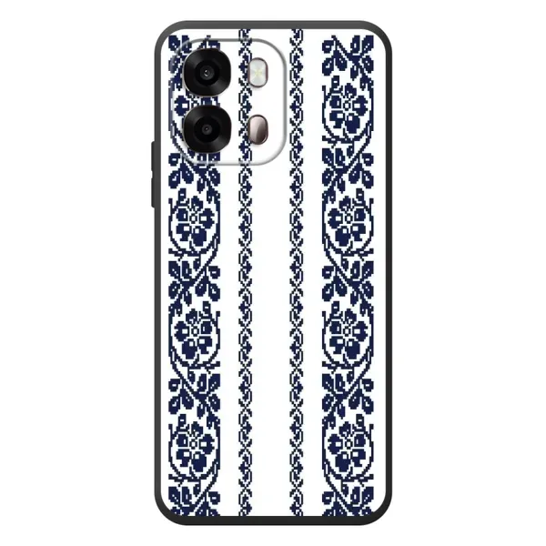 Чехол с рисунком «Синяя вышиванка» для OPPO A6s