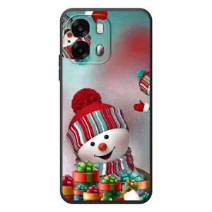 Чохли на Новий Рік OPPO A6s (Сніговик в шапці)
