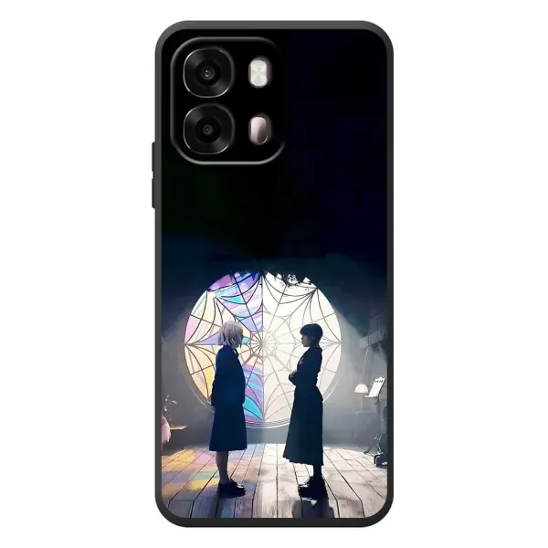 Чехол с рисунком «Уэнсдей и Энди» для OPPO A6s