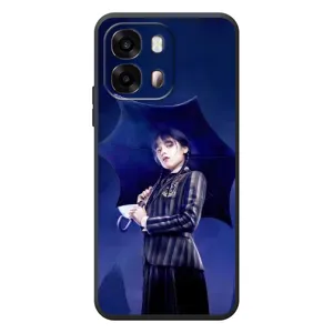 Чехлы с принтом Уэнсдей на OPPO A6s (Уэнсдей с зонтом)