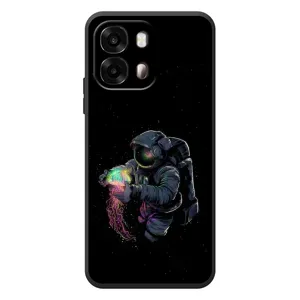 Силіконовый Чохол з принтом "Космонавти" на OPPO A6s (В руках земля)