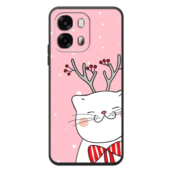 Чехол с рисунком «Зимний кот» для OPPO A6s