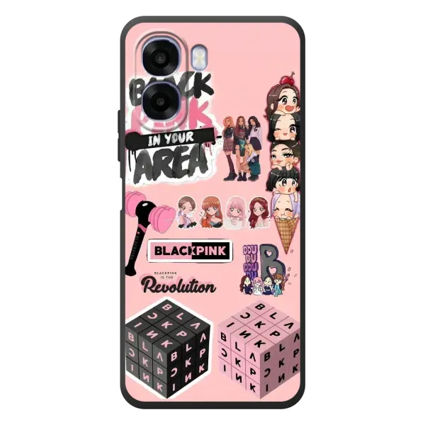 Чехол с рисунком «BLACK PINK коллаж» для OPPO A6x Чехол с рисунком «BLACK PINK коллаж» для OPPO A6x