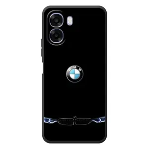 Силіконовий бампер з картинкою машини на OPPO A6x (Чорний BMW)