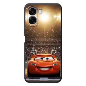 Чехол с принтом Маквин для OPPO A6x (Молния Маквин стадион)