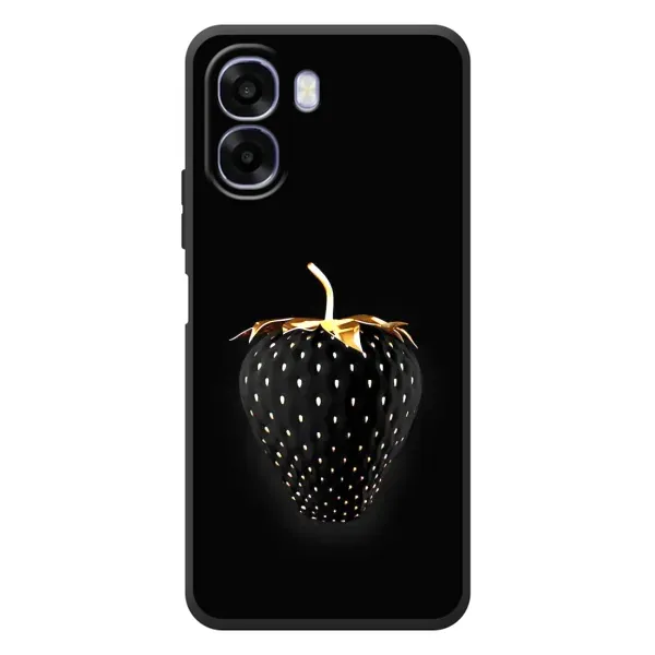 Чехол с рисунком «Чёрная клубника» для OPPO A6x