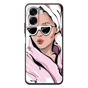 Чохол з картинкою Модні Дівчата OPPO A6x (Дівчина в халаті)