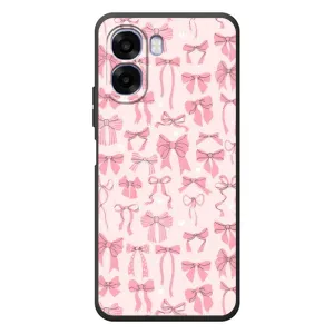 Чехол банты для OPPO A6x (Фон бантики)