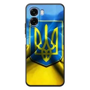 Чехол с картинкой (Патриотический ГЕРБ) на OPPO A6x (Герб и Флаг Украины)