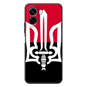 Чехлы УПА (Красно-Чёрный) на OPPO A6x (Герб Украины)