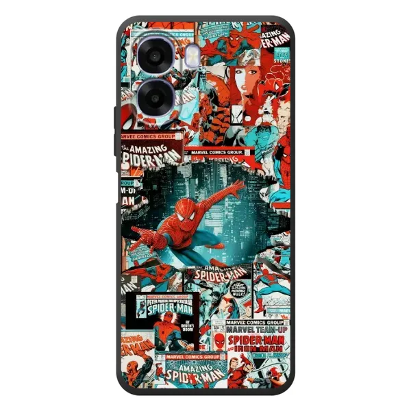 Чехол с рисунком «Комиксы Человек Паук» для OPPO A6x Чехол с рисунком «Комиксы Человек Паук» для OPPO A6x