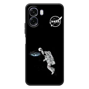 Силиконовый бампер с принтом "Наса" на OPPO A6x (Космонавт баскетболист)