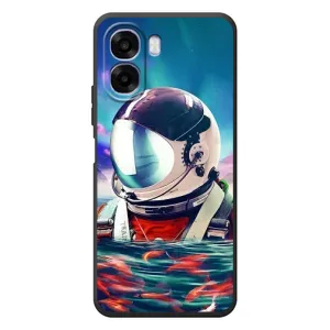 Силиконовый Чехол с принтом "Космонавты" на OPPO A6x (Космонавт в воде)