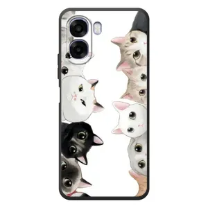 Силиконовый чехол с котиком для OPPO A6x (Коты)
