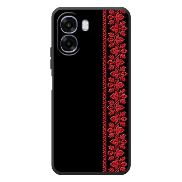 Чехол с рисунком «Красная Вышиванка» для OPPO A6x Чехол с рисунком «Красная Вышиванка» для OPPO A6x