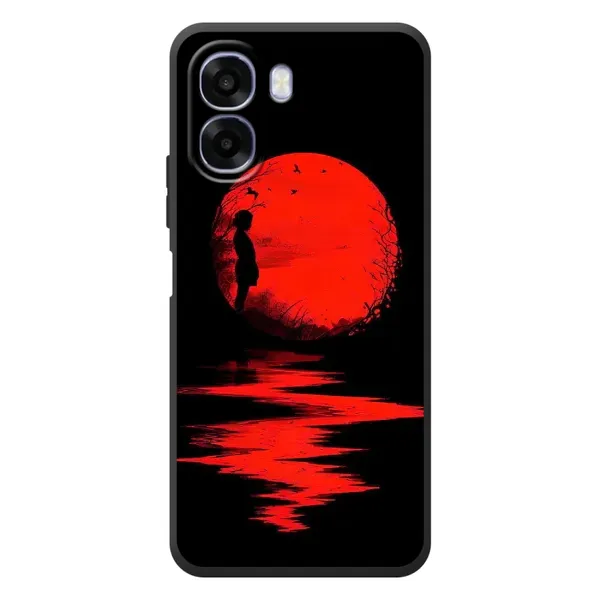 Чехол с рисунком «Красный Закат» для OPPO A6x