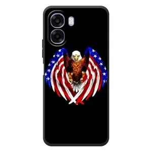 Чехол Флаг USA для OPPO A6x (Крылья США)