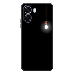 Чехол с картинками на черном фоне для OPPO A6x (Лампочка)