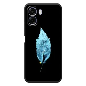 Чехол с картинками на черном фоне для OPPO A6x (Листочек)