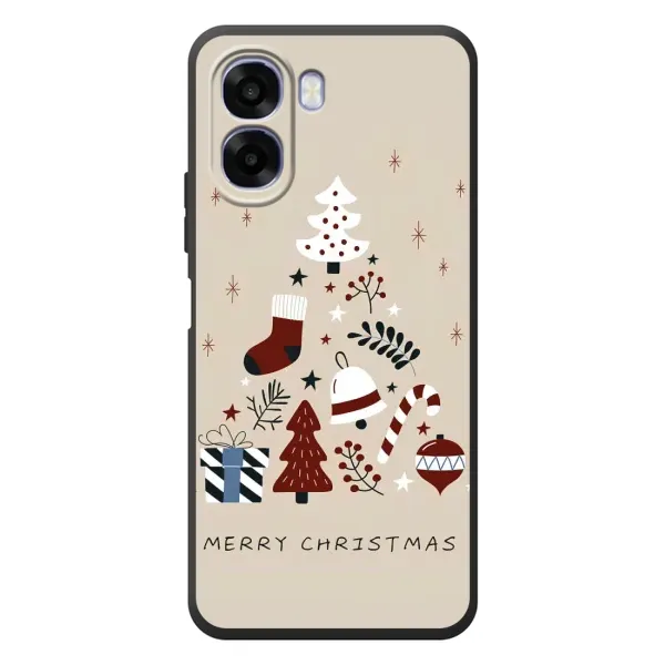 Чехол с рисунком «Merry Christmas» для OPPO A6x