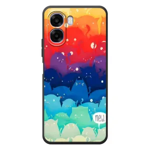 Силиконовый чехол с котиком для OPPO A6x (Mew)