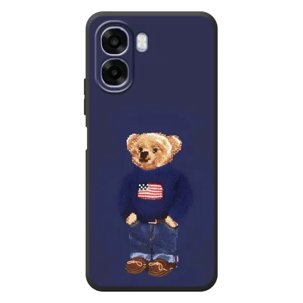 Чехол с рисунком «Мишка USA» для OPPO A6x