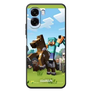 Чохли для OPPO A6x (Персонажі МайнКрафт) (На коні)