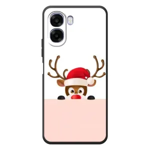 Чехол Санта Клаус для OPPO A6x (Олененок)