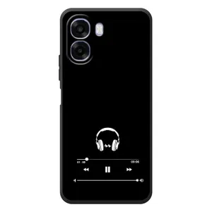 Чехол с картинками на черном фоне для OPPO A6x (Плеер)