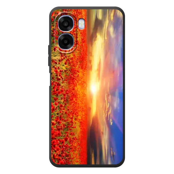 Чехол с рисунком «Поле тюльпанов» для OPPO A6x