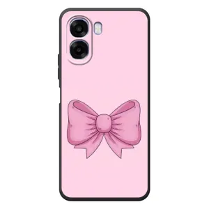 Чехол банты для OPPO A6x (Розовый бантик)
