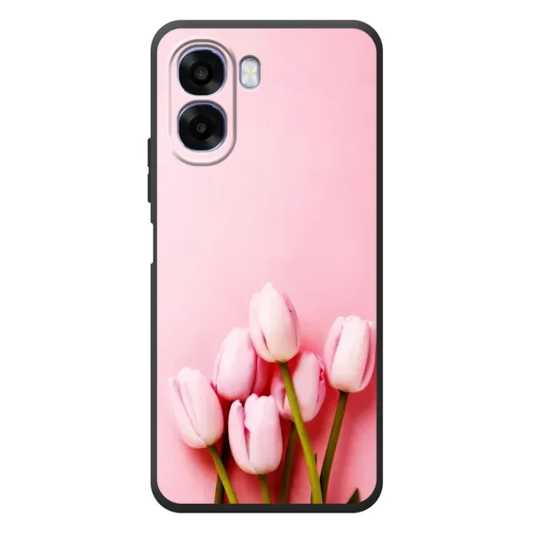 Чехол с рисунком «Розовые тюльпаны» для OPPO A6x