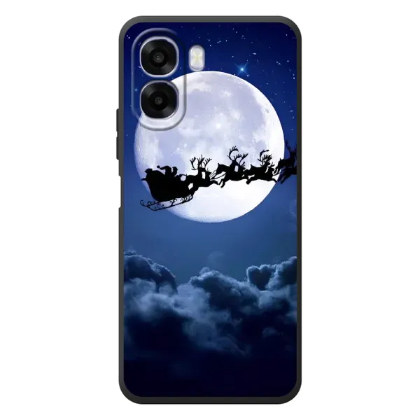 Чехол с рисунком «Санта - луна» для OPPO A6x