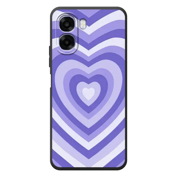 Чехол с рисунком «Сердце фиолет» для OPPO A6x Чехол с рисунком «Сердце фиолет» для OPPO A6x