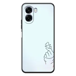 Чехлы (Знак сердечка) на OPPO A6x (Сердце на голубом)