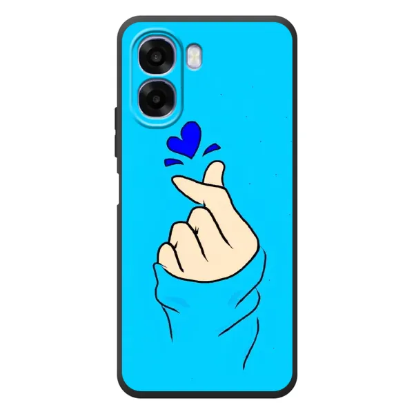 Чехол с рисунком «Сердце на синем» для OPPO A6x Чехол с рисунком «Сердце на синем» для OPPO A6x