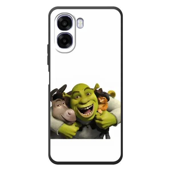 Чехол с рисунком «Шрек осел и кот» для OPPO A6x Чехол с рисунком «Шрек осел и кот» для OPPO A6x