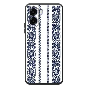 Силиконовый Чехол на OPPO A6x с картинкой Вышиванки (Синяя вышиванка)