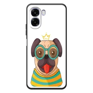 Бампер для OPPO A6x с картинкой "Песики" (Собака Король)