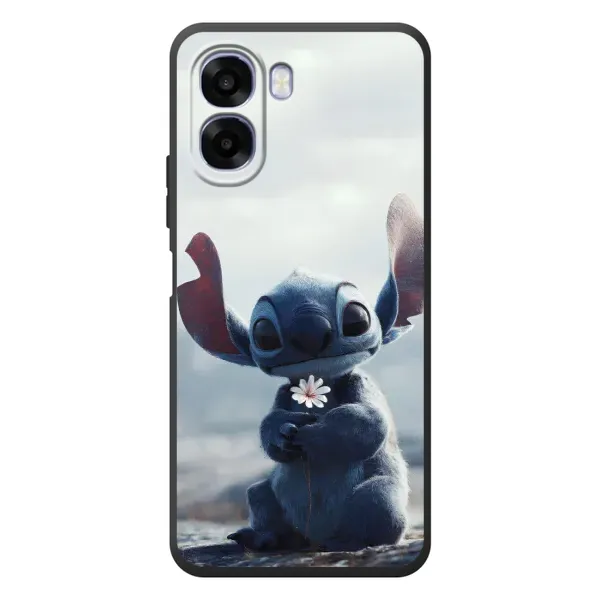 Чехол с рисунком «Стич с цветочком» для OPPO A6x Чехол с рисунком «Стич с цветочком» для OPPO A6x