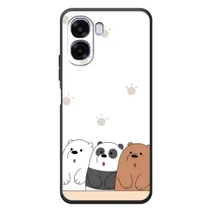 Чехлы с изображением разных животных для OPPO A6x (Удивленные медвеженки)